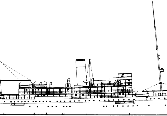 Imperator Alexander I cruiser [Seaplane Auxiliary Cruiser] - drawings, dimensions, pictures
